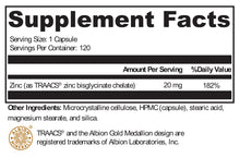 Load image into Gallery viewer, Resilience Health and Wellness, Resilience Zinc